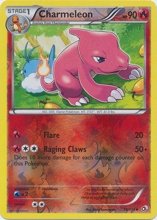 Pokemon Card - B&W: Legendary Treasures 18/113 - CHARMELEON (reverse holo) (Mint): Sell2BBNovelties.com: Sell TY Beanie Babies, Action Figures, Barbies, Cards & Toys selling online Pokemon Card - B&W: Legendary Treasures 18/113 - CHARMELEON (reverse holo) (Mint): Sell2BBNovelties.com: Sell TY Beanie Babies, Action Figures, Barbies, Cards & Toys selling online