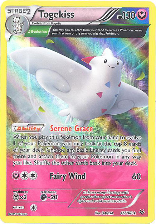 Pokemon Card - XY: Roaring Skies 46/108 - TOGEKISS (holo-foil) (Mint ...