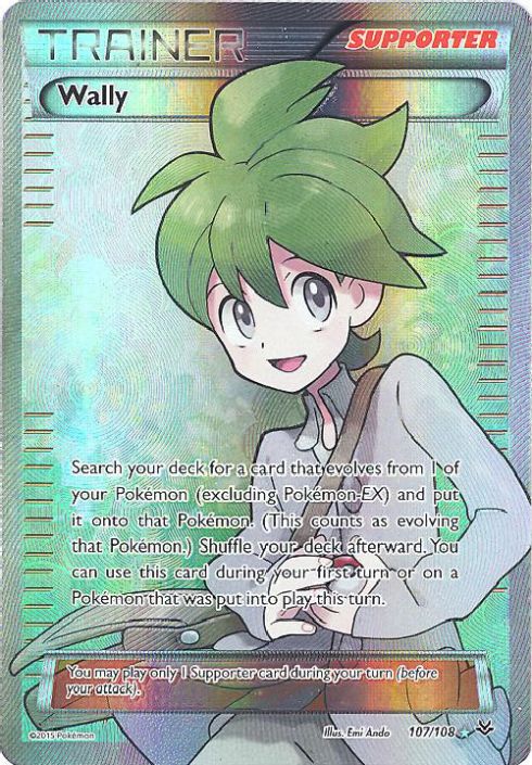 POKEMON ROARING SKIES WALLY FULL ART NEAR GOOD 107//108