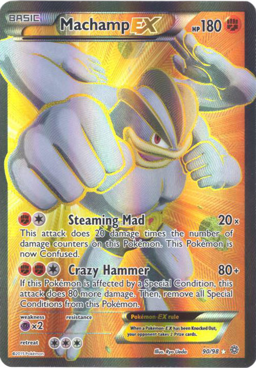 Pokemon Card - XY: Ancient Origins 90/98 - MACHAMP EX (full Pokemon Card - XY: Ancient Origins 90/98 - MACHAMP EX (full