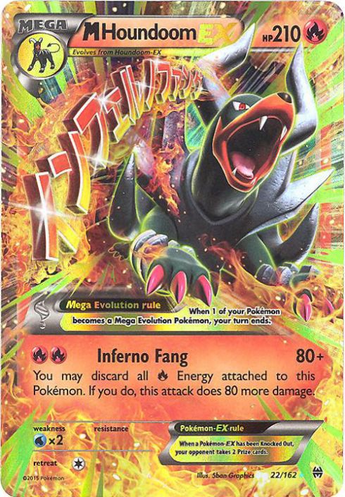 pokemon card houndoom ex Pokmon TCG Houndoom-EX Breakthrough 21/162 Holo Holo Rare EX