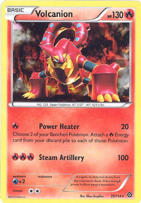 Pokemon Card - XY: Steam Siege 25/114 - VOLCANION (shattered holo-foil promo) (Mint): Sell2BBNovelties.com: Sell TY Beanie Babies, Action Figures, Barbies, Cards & Toys selling online Pokemon Card - XY: Steam Siege 25/114 - VOLCANION (shattered holo-foil promo) (Mint): Sell2BBNovelties.com: Sell TY Beanie Babies, Action Figures, Barbies, Cards & Toys selling online