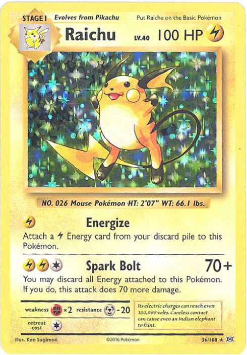 elephant pokemon card Raichu (41/147) (League Promo 4th Place) [Sun & Moon: Burning Shadows]
