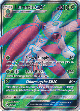 pokemon card lurantis Pokemon Card - Sun & Moon 138/149 - LURANTIS GX (full art