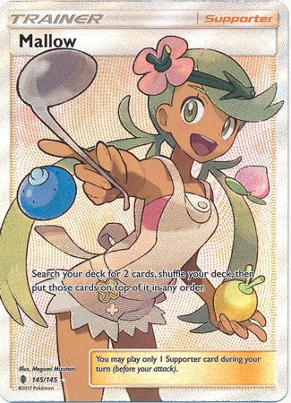 Pokemon Card - S&M: Guardians Rising 145/145 - MALLOW (full art - holo) (Mint): Sell2BBNovelties.com: Sell TY Beanie Babies, Action Figures, Barbies, Cards & Toys selling online Pokemon Card - S&M: Guardians Rising 145/145 - MALLOW (full art - holo) (Mint): Sell2BBNovelties.com: Sell TY Beanie Babies, Action Figures, Barbies, Cards & Toys selling online