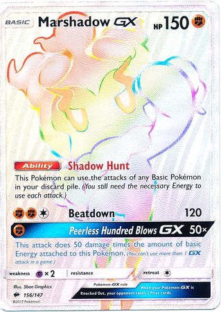 pokemon card marshadow gx Pokemon Marshadow GX 137/147 | Ultra Rare Card