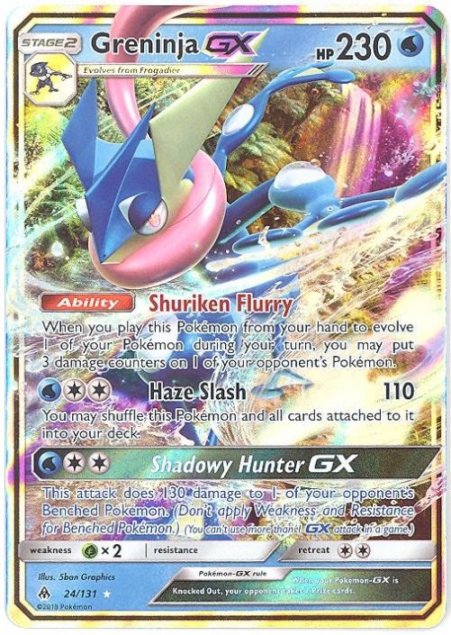 Pokemon Card - S&M: Forbidden Light 24/131 - GRENINJA GX (holo