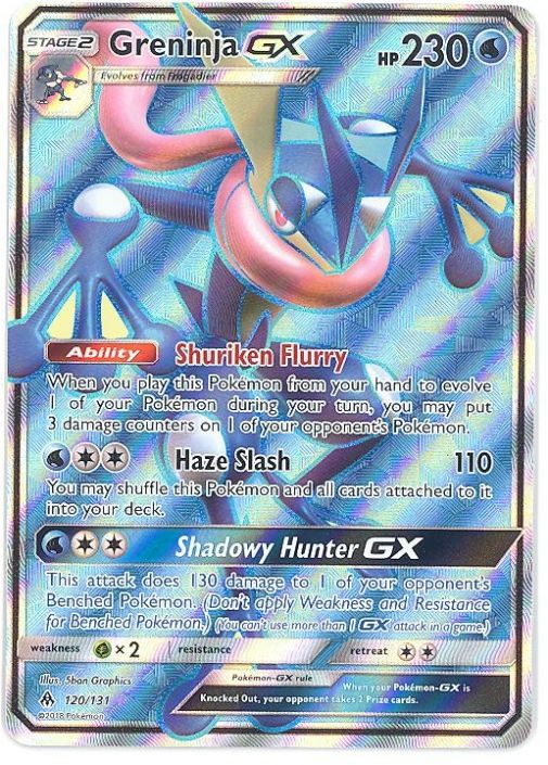 Card Greninja-GX 120/131 da coleção Forbidden Light