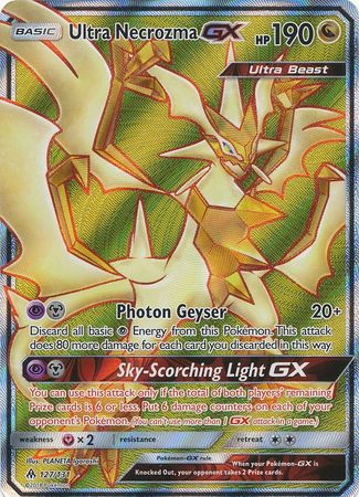 Pokemon Card - S&M: Forbidden Light 127/131 - ULTRA NECROZMA GX (full art - holo) (Mint) Pokemon Card - S&M: Forbidden Light 127/131 - ULTRA NECROZMA GX (full art - holo) (Mint)