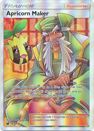 pokemon card maker full art Pokemon Card - S&M: Celestial Storm 161/168 - APRICORN MAKER (full art