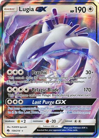 Pokemon Card - S&M: Lost Thunder 159/214 - LUGIA GX (holo-foil) (Mint): Sell2BBNovelties.com: Sell TY Beanie Babies, Action Figures, Barbies, Cards & Toys selling online Pokemon Card - S&M: Lost Thunder 159/214 - LUGIA GX (holo-foil) (Mint): Sell2BBNovelties.com: Sell TY Beanie Babies, Action Figures, Barbies, Cards & Toys selling online