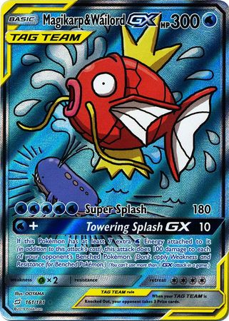 Pokemon Card - S&M: Team Up 161/181 - MAGIKARP & WAILORD GX (full art - holo) (Mint): Sell2BBNovelties.com: Sell TY Beanie Babies, Action Figures, Barbies, Cards & Toys selling online Pokemon Card - S&M: Team Up 161/181 - MAGIKARP & WAILORD GX (full art - holo) (Mint): Sell2BBNovelties.com: Sell TY Beanie Babies, Action Figures, Barbies, Cards & Toys selling online