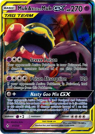muk pokemon card Pokemon TCG Rare Alolan Muk Sun & Moon Reverse Holographic Card 58/149 –  Pfaltzcraftsmore main image 0