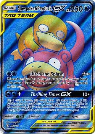 Pokemon Card - S&M: Unified Minds 217/236 - SLOWPOKE & PSYDUCK GX (full art  - holo) (Mint): Sell2BBNovelties.com: Sell TY Beanie Babies, Action  Figures, Barbies, Cards & Toys selling online