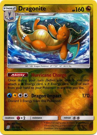 Pokemon Card - S&M: Unified Minds 151/236 - DRAGONITE (reverse holo)  (Mint): Sell2BBNovelties.com: Sell TY Beanie Babies, Action Figures,  Barbies, Cards & Toys selling online