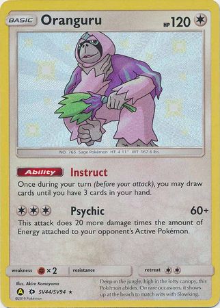 Pokemon Card - Hidden Fates SV44/SV94 - ORANGURU (shiny - holo-foil) (Mint): Sell2BBNovelties.com: Sell TY Beanie Babies, Action Figures, Barbies, Cards & Toys selling online Pokemon Card - Hidden Fates SV44/SV94 - ORANGURU (shiny - holo-foil) (Mint): Sell2BBNovelties.com: Sell TY Beanie Babies, Action Figures, Barbies, Cards & Toys selling online