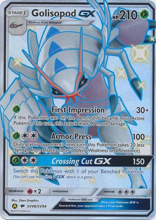pokemon cards golisopod gx Pokemon TCG (Japanese) - Golisopod GX Full Art Holo Card 007/051