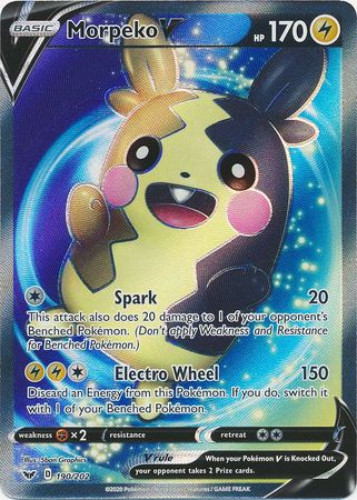 Pokemon Card - Sword & Shield 190/202 - MORPEKO V (Full Art) (ultra rare  holo) (Mint): Sell2BBNovelties.com: Sell TY Beanie Babies, Action Figures,  Barbies, Cards & Toys selling online