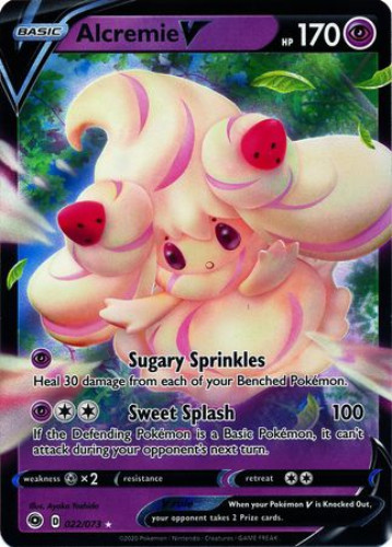Pokemon Card - Champions Path 22/73 - ALCREMIE V (ultra rare holo) (Mint):  Sell2BBNovelties.com: Sell TY Beanie Babies, Action Figures, Barbies, Cards  & Toys selling online