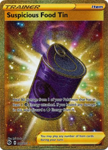 Pokemon Card - Champions Path 80/73 - SUSPICIOUS FOOD TIN (secret rare  holo) (Mint): Sell2BBNovelties.com: Sell TY Beanie Babies, Action Figures,  Barbies, Cards & Toys selling online
