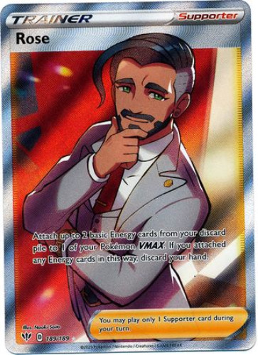 Pokemon Card - S&S: Darkness Ablaze 189/189 - ROSE (Full Art) (ultra rare  holo) (Mint)