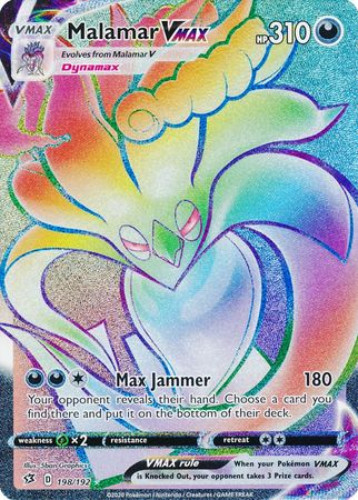Pokemon Card - S&S: Rebel Clash 198/192 - MALAMAR VMAX (secret rare holo) (Mint)