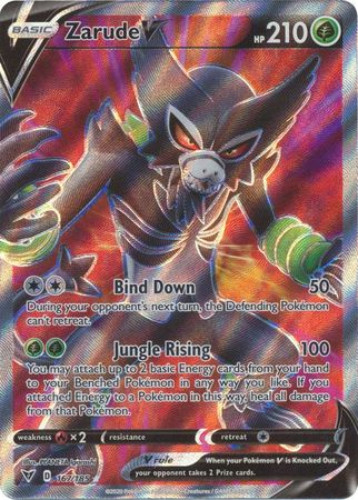 Pokemon Card - S&S: Vivid Voltage 167/185 - ZARUDE V (Full Art