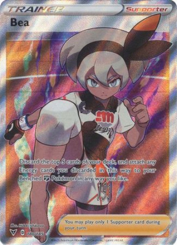 Pokemon Card - S&S: Vivid Voltage 180/185 - BEA (Full Art) (ultra rare  holo) (Mint): Sell2BBNovelties.com: Sell TY Beanie Babies, Action Figures,  Barbies, Cards & Toys selling online