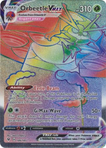 rarest pokemon card vmax Eternatus VMAX Hyper Rare - 192/189 - Darkness Ablaze