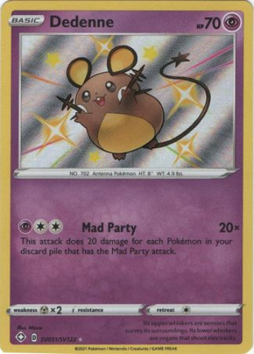 Pokemon Card - Shining Fates SV051/SV122 - DEDENNE (shiny