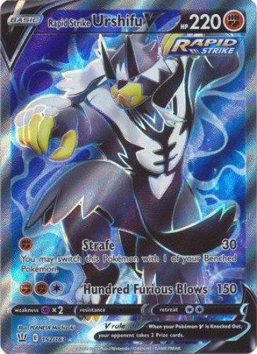 Pokemon Card - S&S: Battle Styles 152/163 - RAPID STRIKE URSHIFU V (Full  Art) (ultra rare holo) (Min: Sell2BBNovelties.com: Sell TY Beanie Babies,  Action Figures, Barbies, Cards & Toys selling online