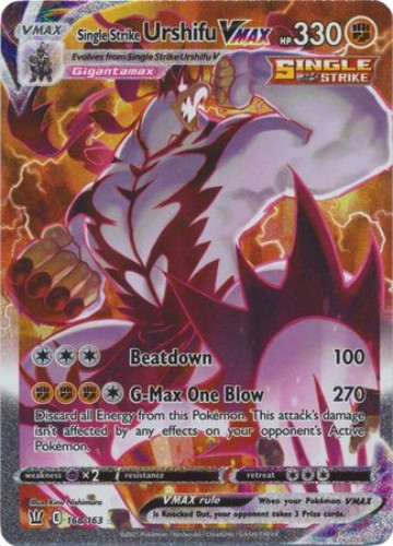 Pokemon Card - S&S: Battle Styles 168/163 - SINGLE STRIKE URSHIFU VMAX (alternate art) (secret rare : Sell2BBNovelties.com: Sell TY Beanie Babies, Action Figures, Barbies, Cards & Toys selling online Pokemon Card - S&S: Battle Styles 168/163 - SINGLE STRIKE URSHIFU VMAX (alternate art) (secret rare : Sell2BBNovelties.com: Sell TY Beanie Babies, Action Figures, Barbies, Cards & Toys selling online