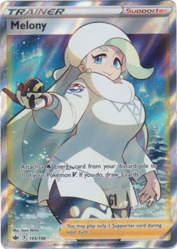 melony pokemon card price - 195/198 - NM - Full Art - Chilling Reign - You may play only 1 Supporter card during your turn Pokemon Card - S&S: Chilling