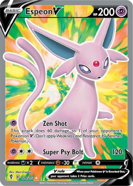 Pokemon Card - S&S: Evolving Skies179/203 - ESPEON V (Full