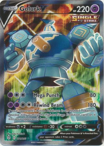 Pokemon Card - S&S: Evolving Skies 181/203 - GOLURK V (holo-foil) (Mint):  Sell2BBNovelties.com: Sell TY Beanie Babies, Action Figures, Barbies, Cards  & Toys selling online