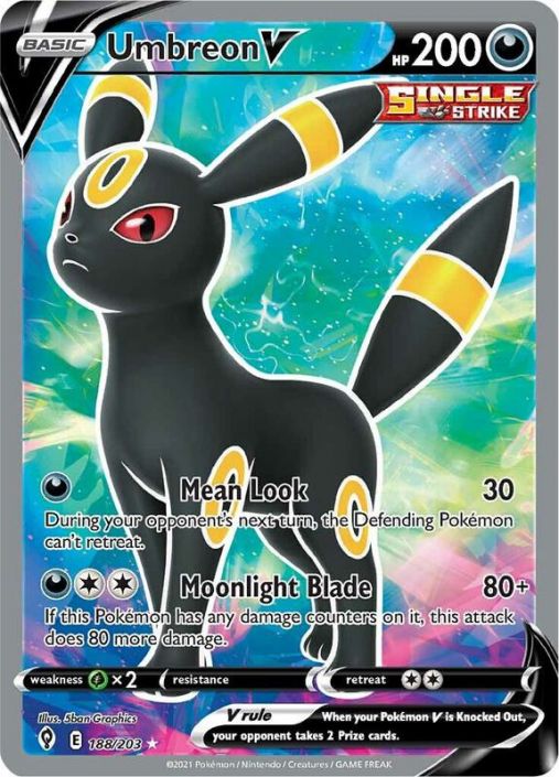 umbreon pokemon card rare POKÉMON CARD GAME s6a 094/069 HR Umbreon VMAX main image 0