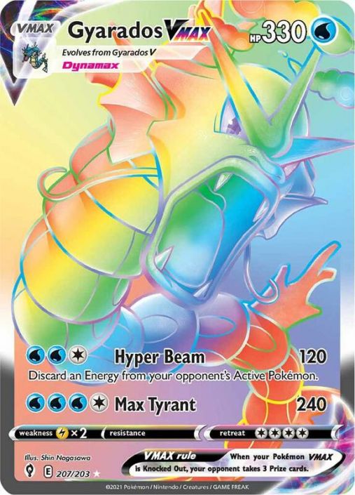 Pokemon Card - S&S: Evolving Skies207/203 - GYARADOS VMAX (secret rare) (Mint): Sell2BBNovelties.com: Sell TY Beanie Babies, Action Figures, Barbies, Cards & Toys selling online Pokemon Card - S&S: Evolving Skies207/203 - GYARADOS VMAX (secret rare) (Mint): Sell2BBNovelties.com: Sell TY Beanie Babies, Action Figures, Barbies, Cards & Toys selling online