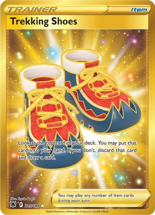 Pokemon Card - S&S: Astral Radiance  215/189 - TREKKING SHOES (secret rare) (Mint)