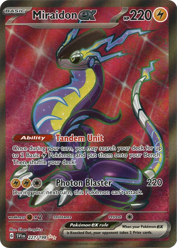 pokemon card miraidon Amazon.com: Pokemon - Miraidon ex 081/198 - Scarlet & Violet