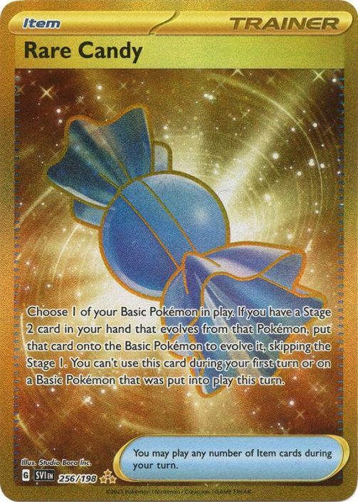 Pokemon Card - Scarlet & Violet 256/198 - RARE CANDY (Hyper Rare) (Mint)