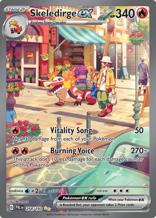 Pokemon Card - S&V: Paldea Evolved 258/193 - SKELEDIRGE EX (special  illustration rare) (Mint): Sell2BBNovelties.com: Sell TY Beanie Babies,  Action Figures, Barbies, Cards & Toys selling online