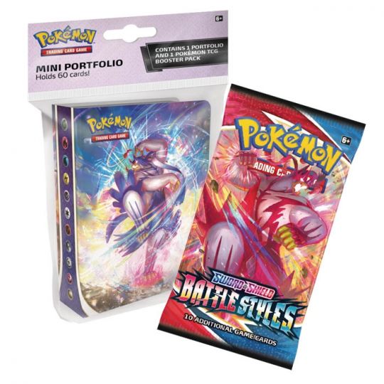 Pokemon Cards - S&S: Battle Styles MINI ALBUM PORTFOLIO w/ Booster Pack  (New): Sell2BBNovelties.com: Sell TY Beanie Babies, Action Figures,  Barbies, Cards & Toys selling online
