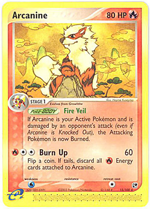 rare arcanine pokemon card Arcanine 18/108 Rare XY: Evolutions