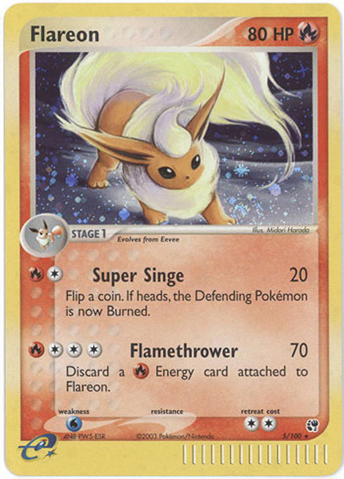 Pokemon Card - Sandstorm 5/100 - FLAREON (holo-foil) (Mint): Sell2BBNovelties.com: Sell TY Beanie Babies, Action Figures, Barbies, Cards & Toys selling online Pokemon Card - Sandstorm 5/100 - FLAREON (holo-foil) (Mint): Sell2BBNovelties.com: Sell TY Beanie Babies, Action Figures, Barbies, Cards & Toys selling online