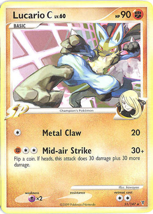 Pokemon Card PL Supreme Victors 31 147 LUCARIO C Lv.60 rare Mint Sell2BBNovelties Sell TY Beanie Babies Action Figures Barbies Cards Toys selling online