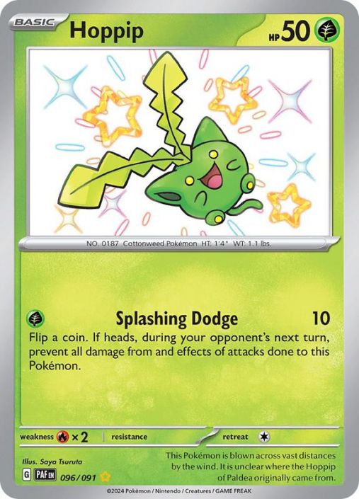 Pokemon Card - S&V: Paldean Fates 096/091 - HOPPIP (shiny rare) (Mint)
