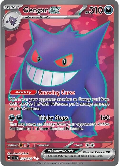 Pokemon Card - S&V: Temporal Forces 193/162 - GENGAR EX
