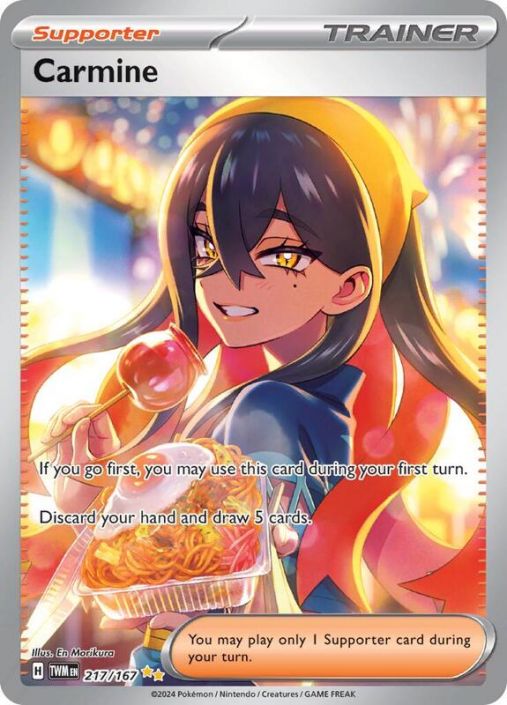 Pokemon Card - S&V: Twilight Masquerade 217/167 - CARMINE (special  illustration rare) (Mint)