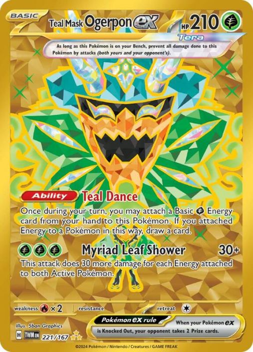 pokemon ogerpon cards Cornerstone Mask Ogerpon (49/63) - Pokemon Heat Wave Arena (sv9a) main image 0
