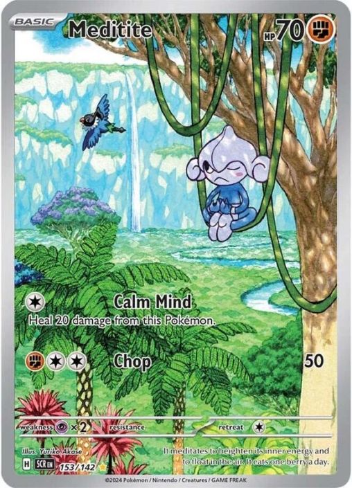 Pokemon Card - S&V: Stellar Crown 153/142 - MEDITITE - 153